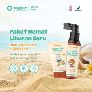 Babybloom - SPECIAL BUNDLING Physical Sunscreen Anak & Bayi 50 gr & Hair Lotion Baby 100 ml